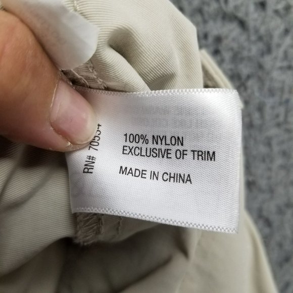 Orvis Pants Mens XXL Beige Nylon High Rise Zip Cargo Pocket Fishing - Picture 13 of 14